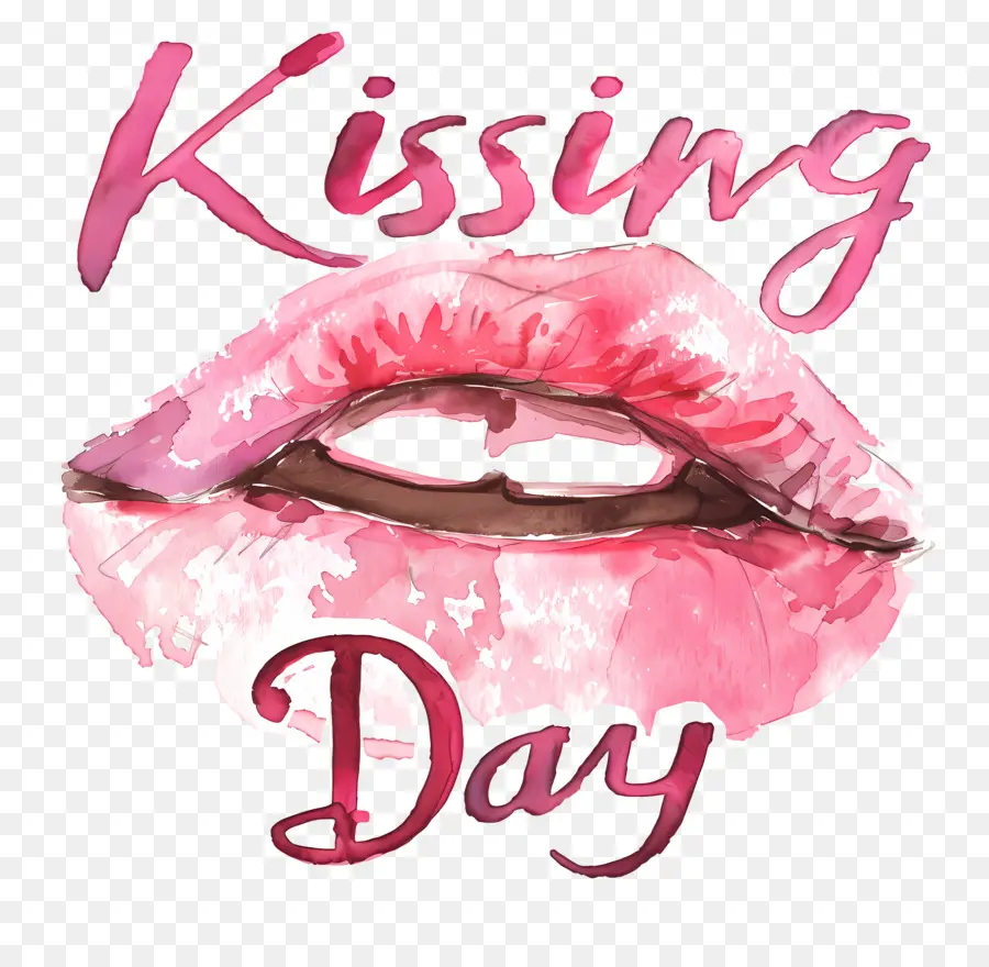 วันจูบ，สีชมพู PNG