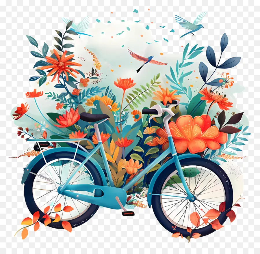 โลกวันจักรยาน，สีฟ้าจักรยาน PNG