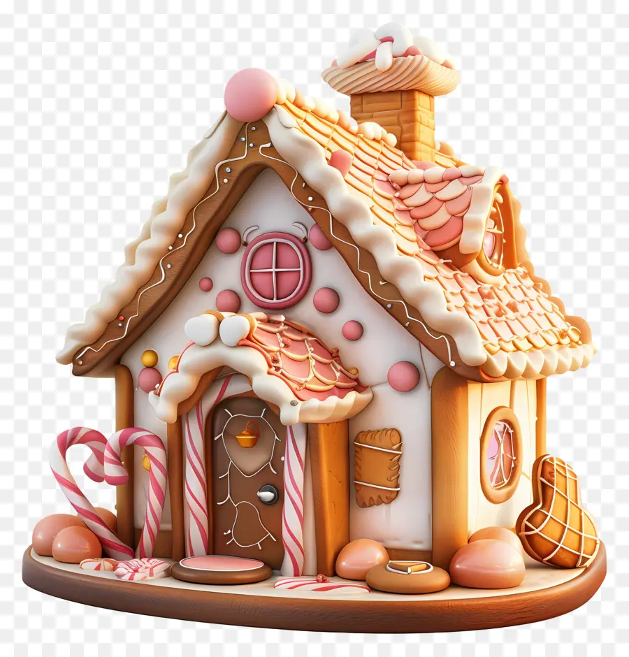 Gingerbread บ้าน，ลูกอมบ้าน PNG