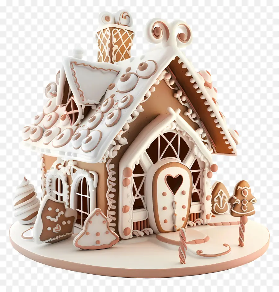 Gingerbread บ้าน，คริสมาสต์ PNG