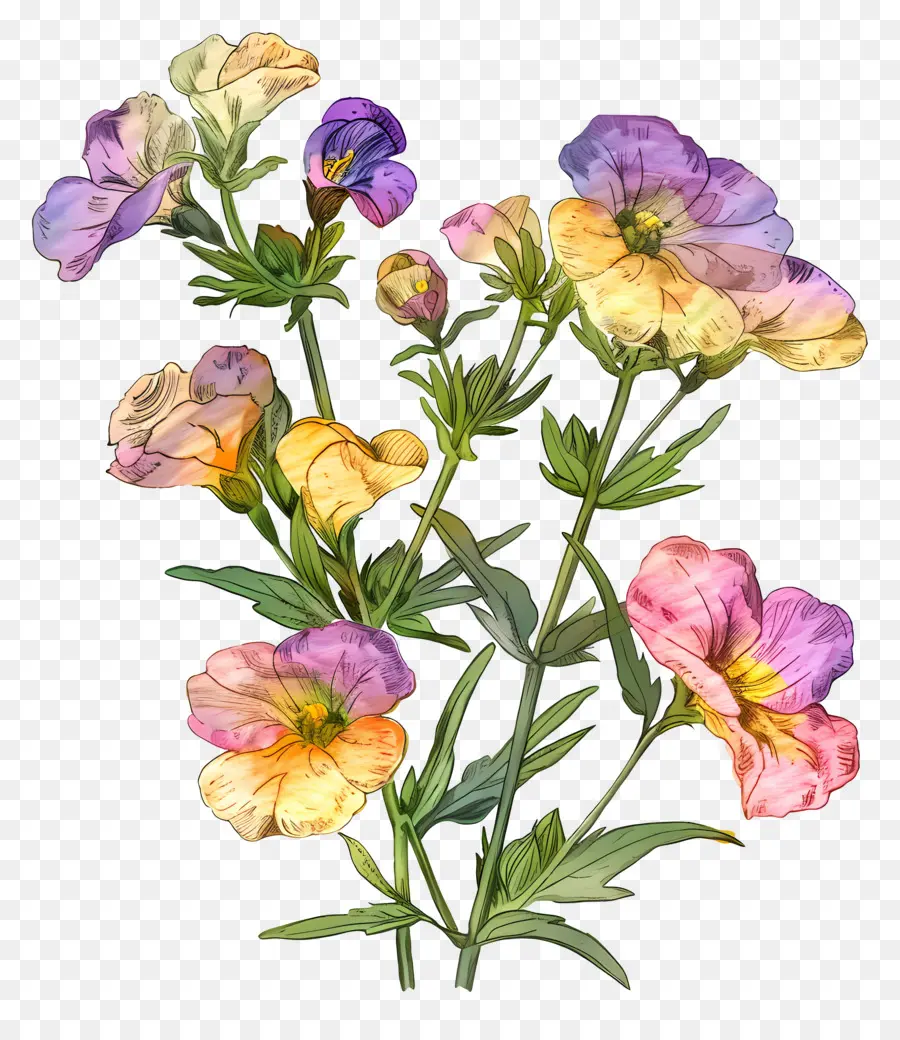 ดอกไม้เนมเซีย，ดอกกะเทย PNG