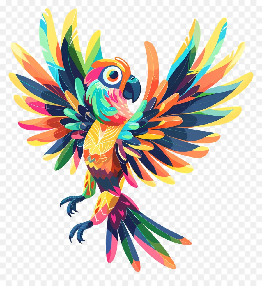 นก，Multicolored กแก้ว PNG