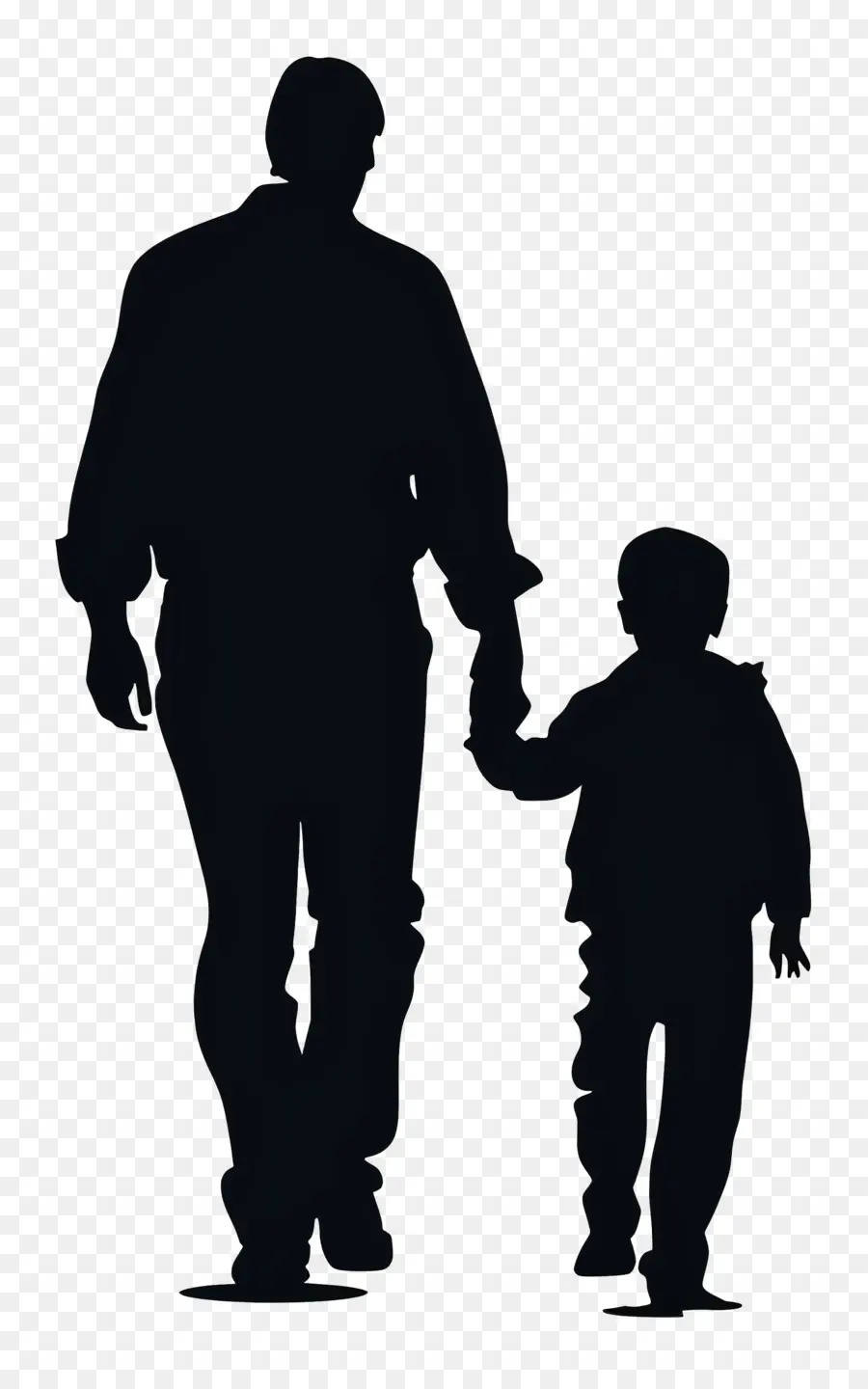 ภาพเงาของพ่อและลูกชาย，พ่อของ PNG