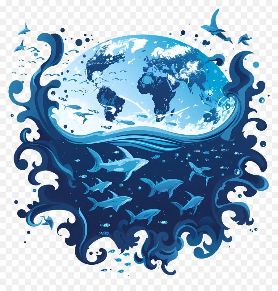 โลกมผ่านมหาสมุทรงวัน，ลูกโลก PNG