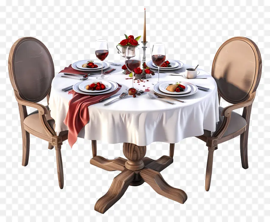 โต๊ะอาหารเย็นโรแมนติก，โต๊ะอาหาร PNG