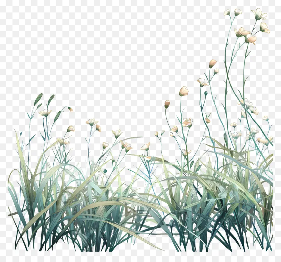 หญ้าดอกไม้，สูงหญ้า PNG