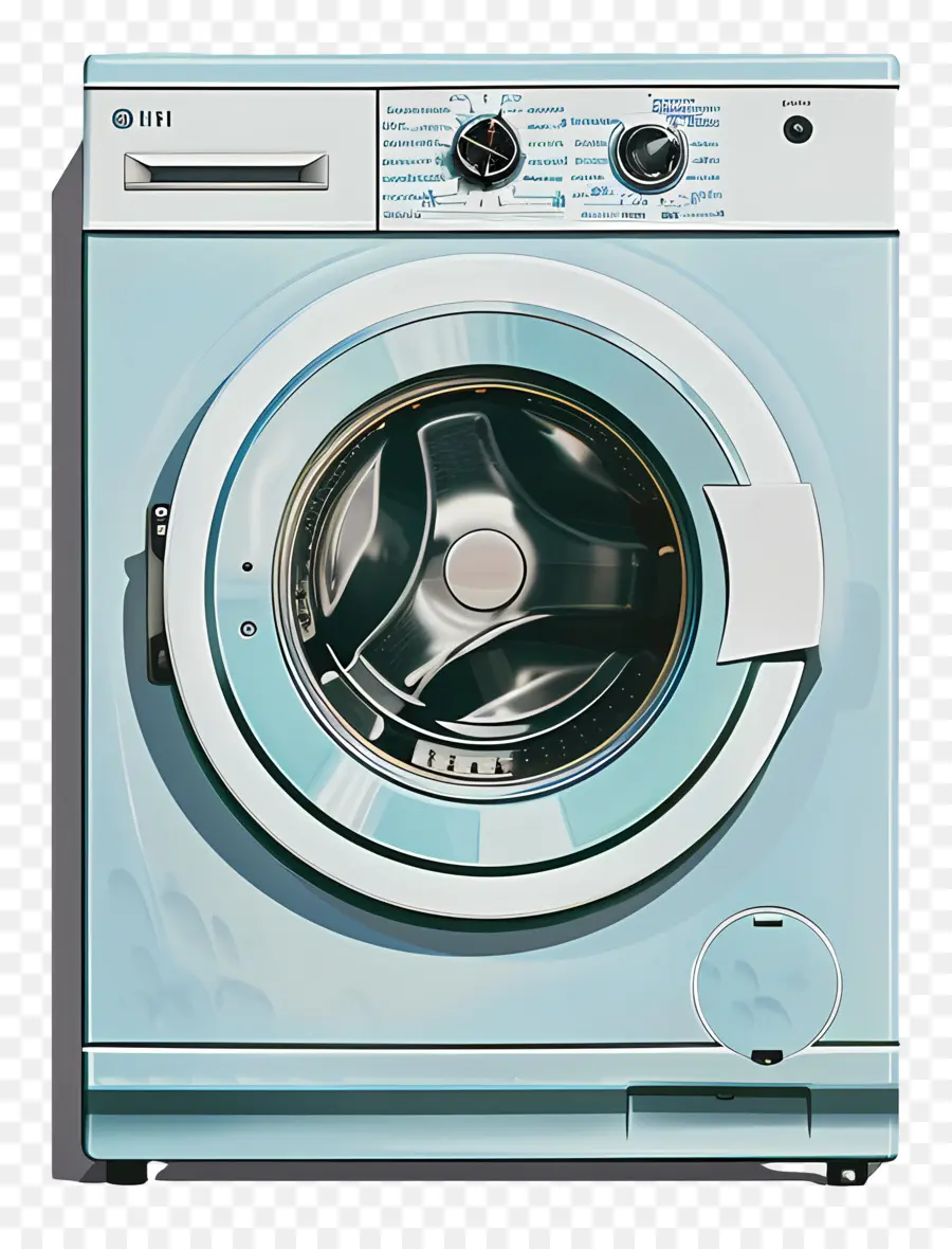 เครื่อง，เครื่องซักผ้าสีน้ำเงิน PNG