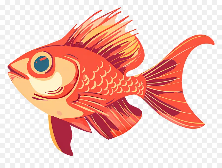 ปลา，ตัวปลาทอง PNG