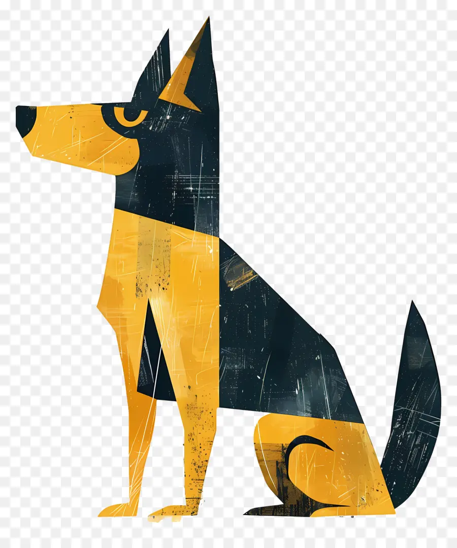 ทองหมา，สุนัขดำและสีเหลือง PNG