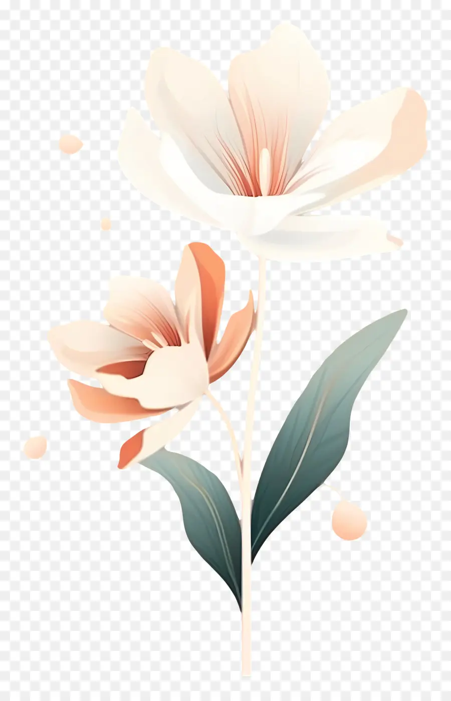 โรแมนติกดอกไม้，ดอกไม้สีขาว PNG