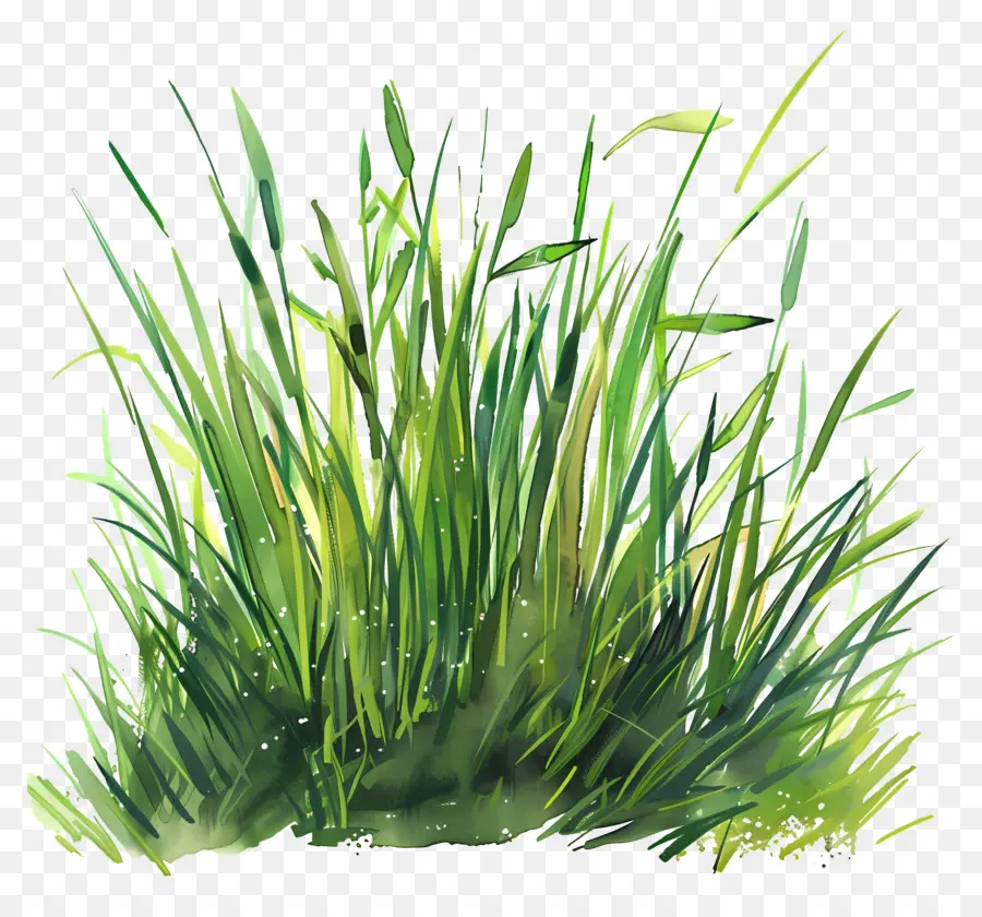 หญ้าสีเขียว，สีวาดรูป PNG