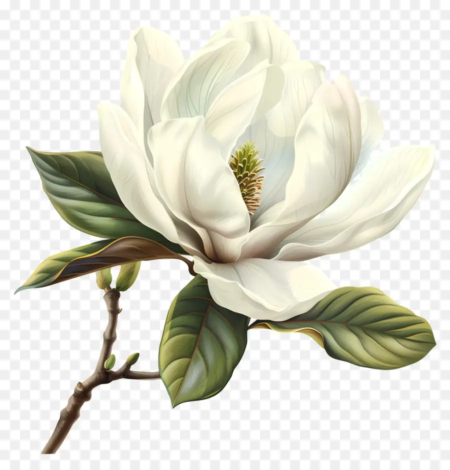 สีขาว Magnolia，Magnolia ดอกไม้ PNG