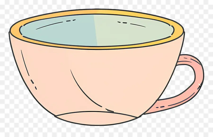 ถ้วยชา，ถ้วยสีชมพู PNG