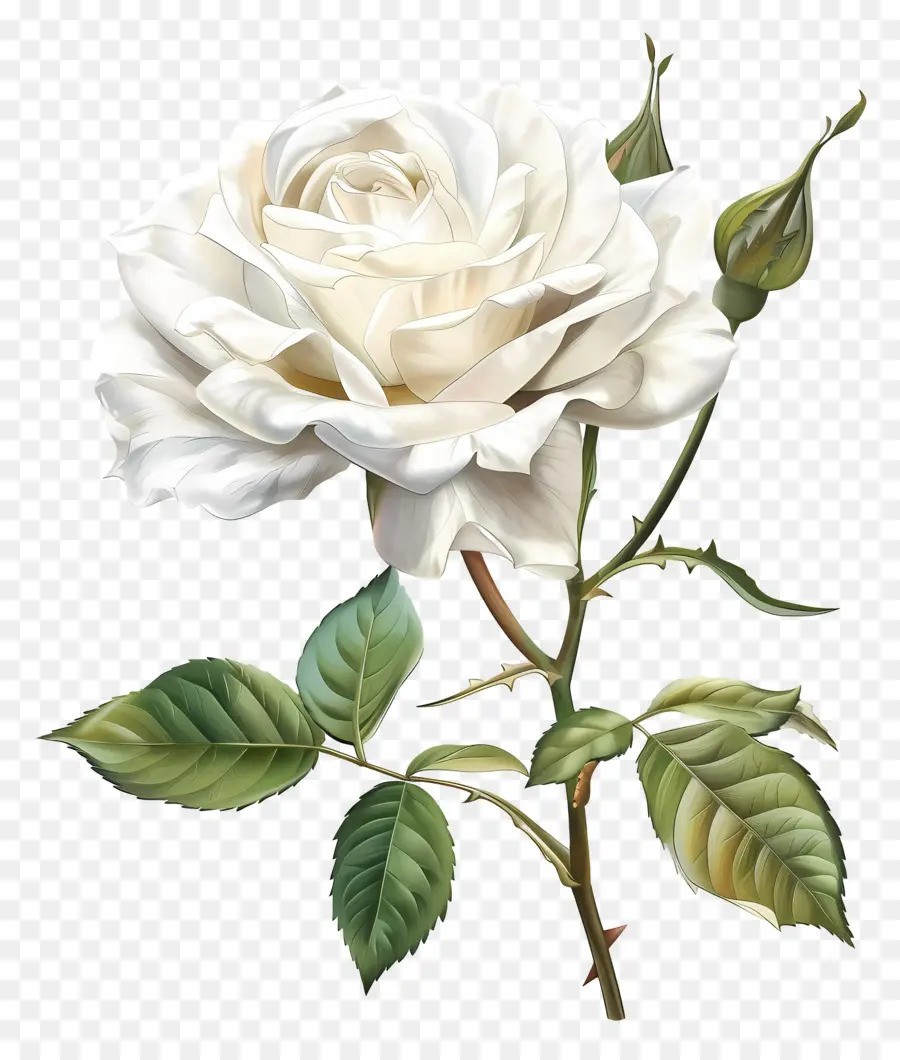 ไวท์โรส，ดอกไม้สีขาว PNG