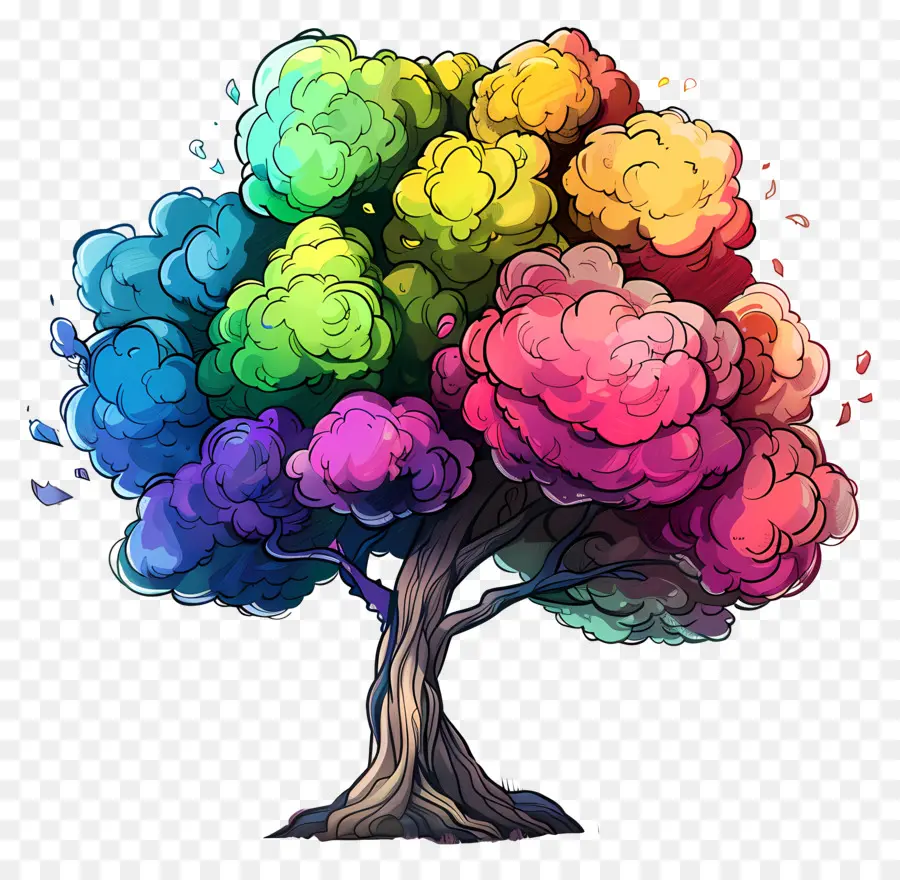ต้นไม้，สี PNG
