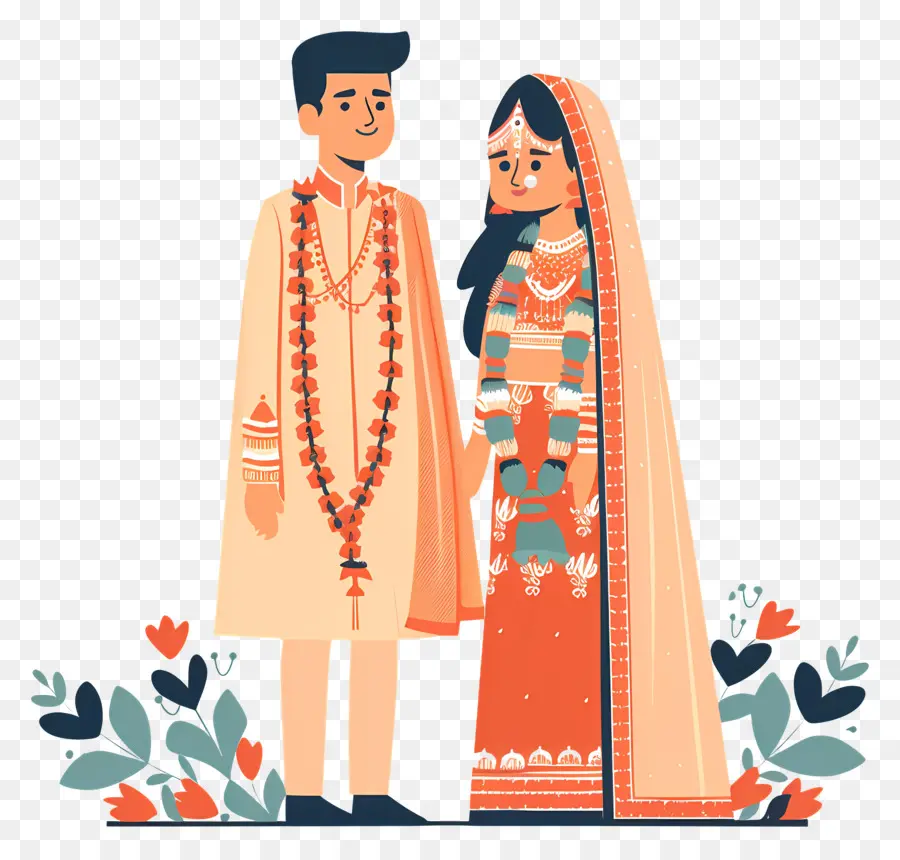 อินเดียนงานแต่งงาน，เสื้อผ้าดั้งเดิมของอินเดีย PNG
