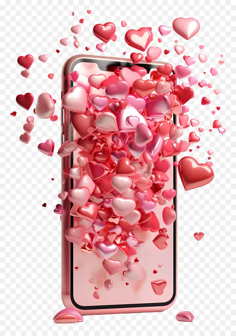 รักออกแบบ，สมาร์ทโฟนสีชมพู PNG