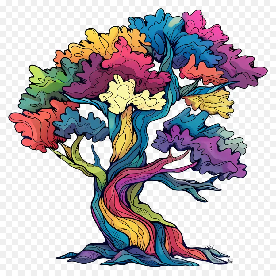 ต้นไม้，สีสรรต้นไม้ PNG