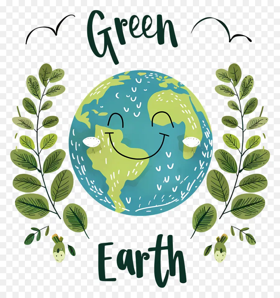 โลกสภาพแวดล้อมวัน，สีเขียวบนโลก PNG