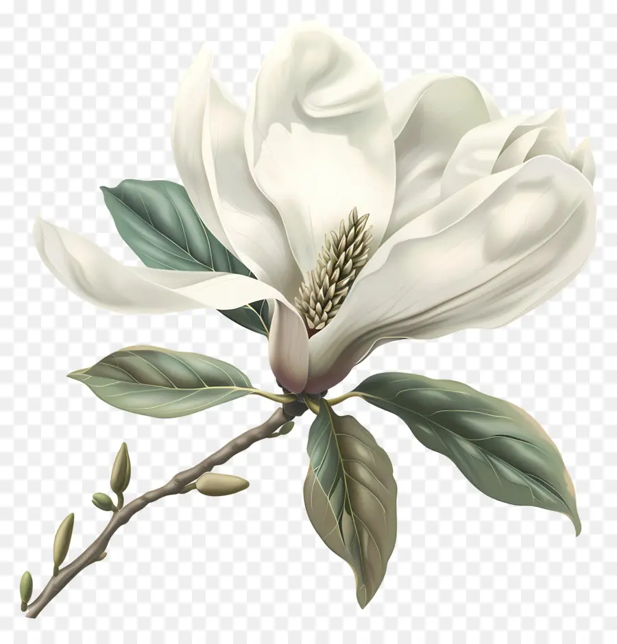 สีขาว Magnolia，Magnolia ดอกไม้ PNG