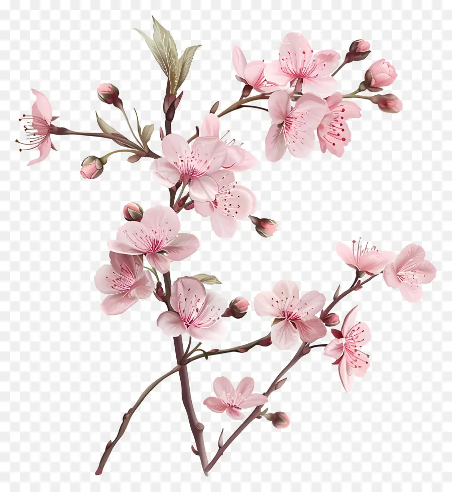 ซากุระอะไรสักอดอกไม้，ดอกสีชมพู PNG