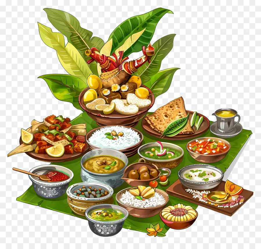 Onam Sadya，อาหารอินเดียน PNG
