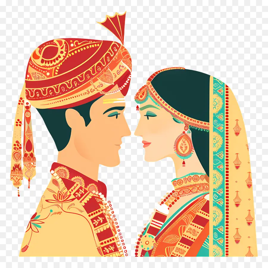 อินเดียนงานแต่งงาน，ดั้งเดิมแต่งตัว PNG