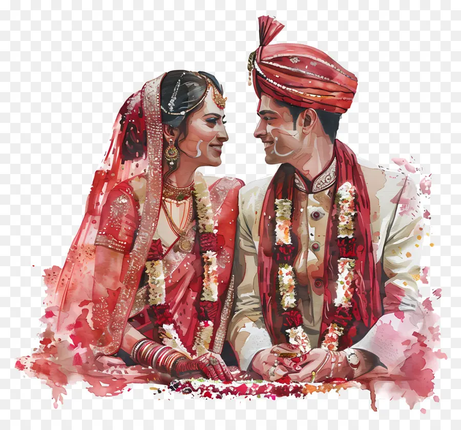 ฮินดูอ่ะงานแต่งงาน，อินเดียนดั้งเดิมงานแต่งงาน PNG