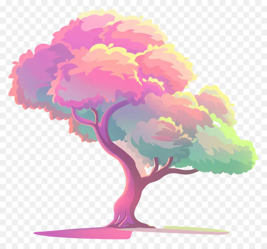 ต้นไม้，ต้นไม้สีชมพู PNG