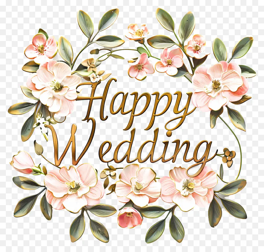 งานแต่งงานมีความสุข，ดอกไม้สีชมพู PNG