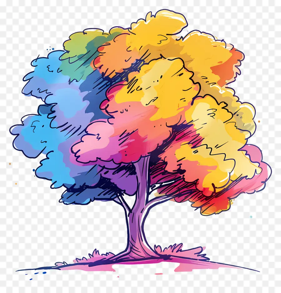 ต้นไม้，ต้นไม้ของภาพวาด PNG