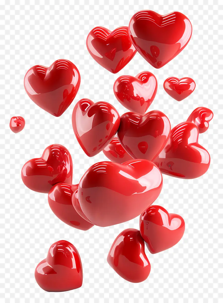 ตัวลอยบินบนฟ้าหัวใจ，สีแดงหัวใจ PNG