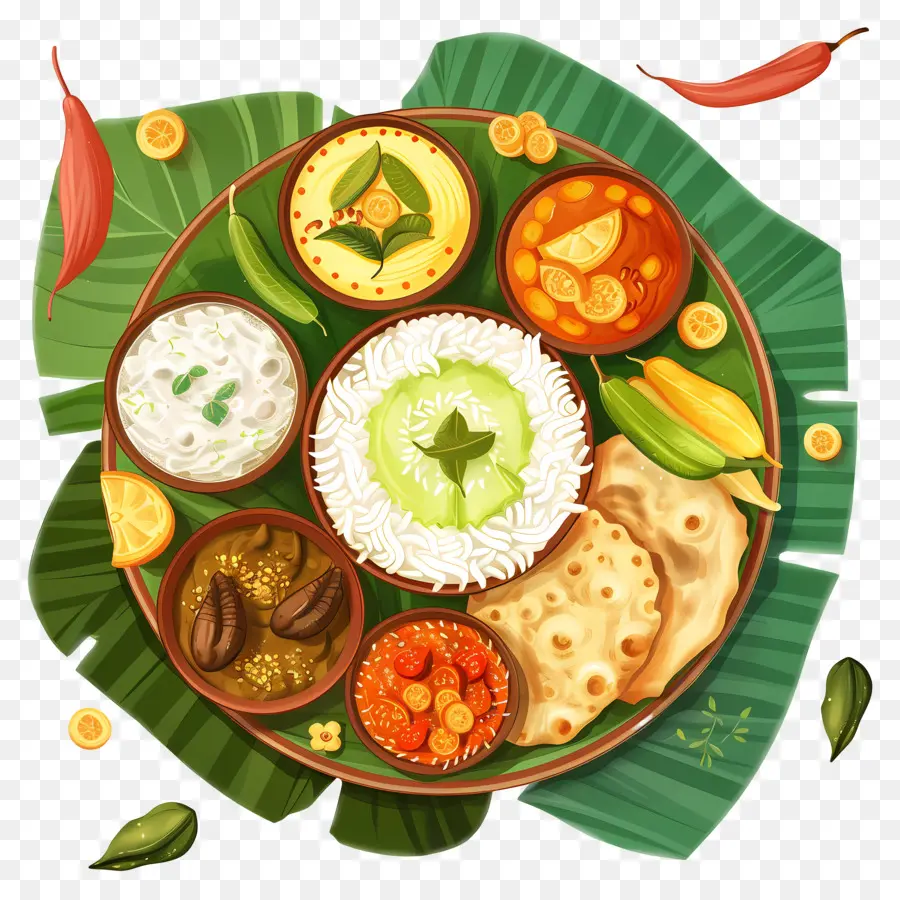 Onam Sadya，อาหารอินเดีย PNG