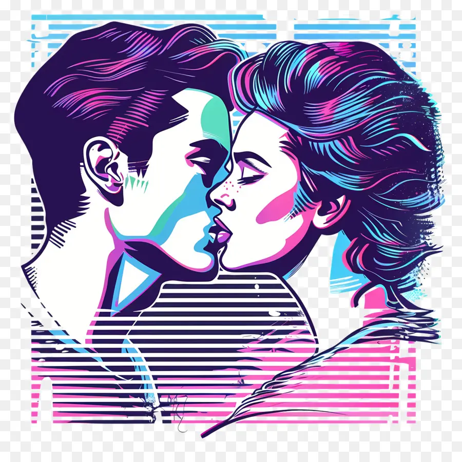 การจูบ Vaporwave，Vaporwave PNG