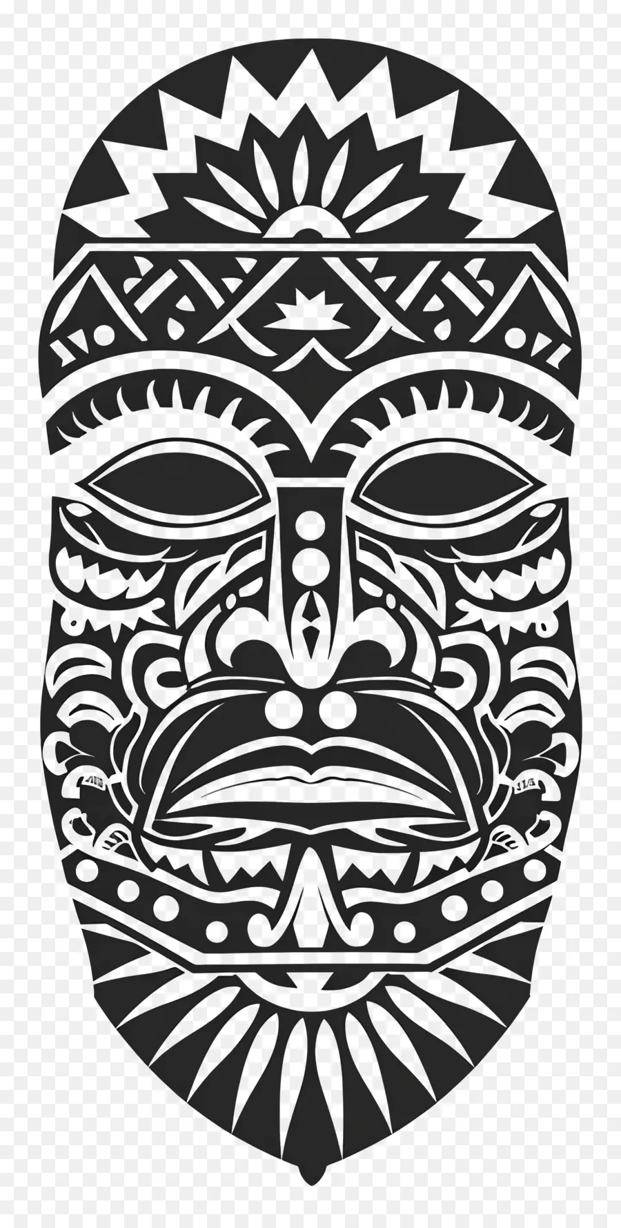 Polynesian รอยสัก，หน้ากาก PNG