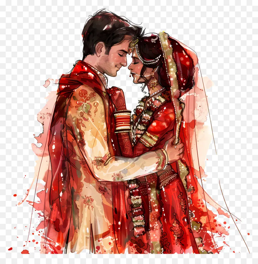 อินเดียนงานแต่งงาน，ภาพแต่งงานอินเดีย PNG