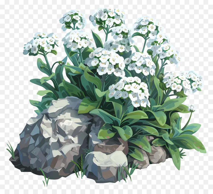 ศิลปะดอกไม้ดิจิตอล，ดอกไม้สีขาว PNG