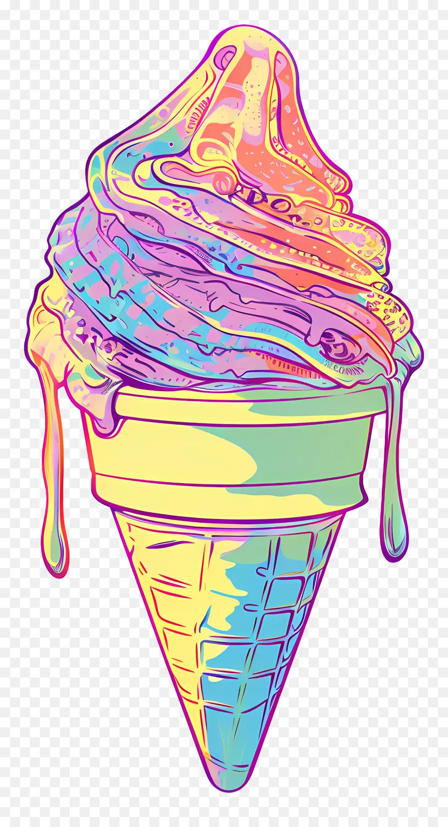 ไอศกรีมไอ，Vaporwave PNG