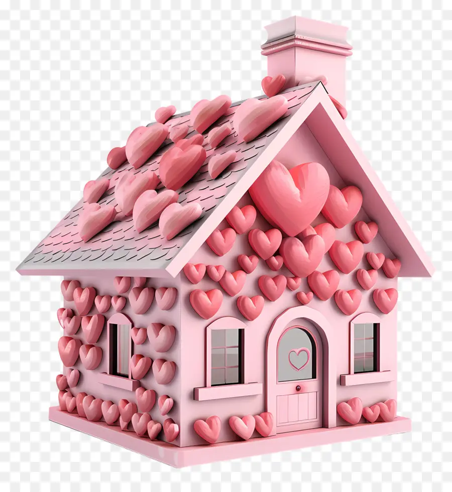 รักออกแบบ，บ้านรูปหัวใจ PNG