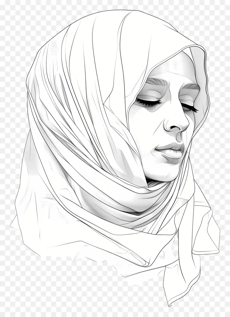 ญาบ，Islamic ผู้หญิง PNG