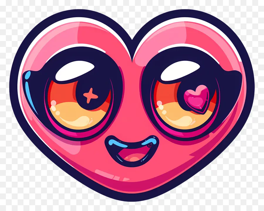 Emoji หัวใจ，น่ารัก PNG