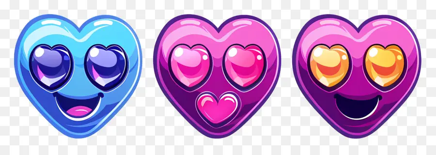 Emoji หัวใจ，หัวใจการ์ตูน PNG