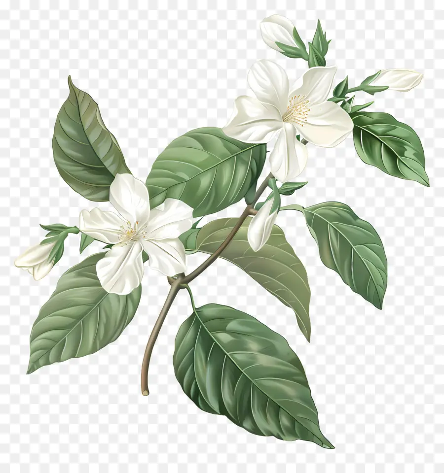 ดอกมะลิสีขาว，อาลีโอ้อาลีมานี่หน่อยดอกไม้ PNG