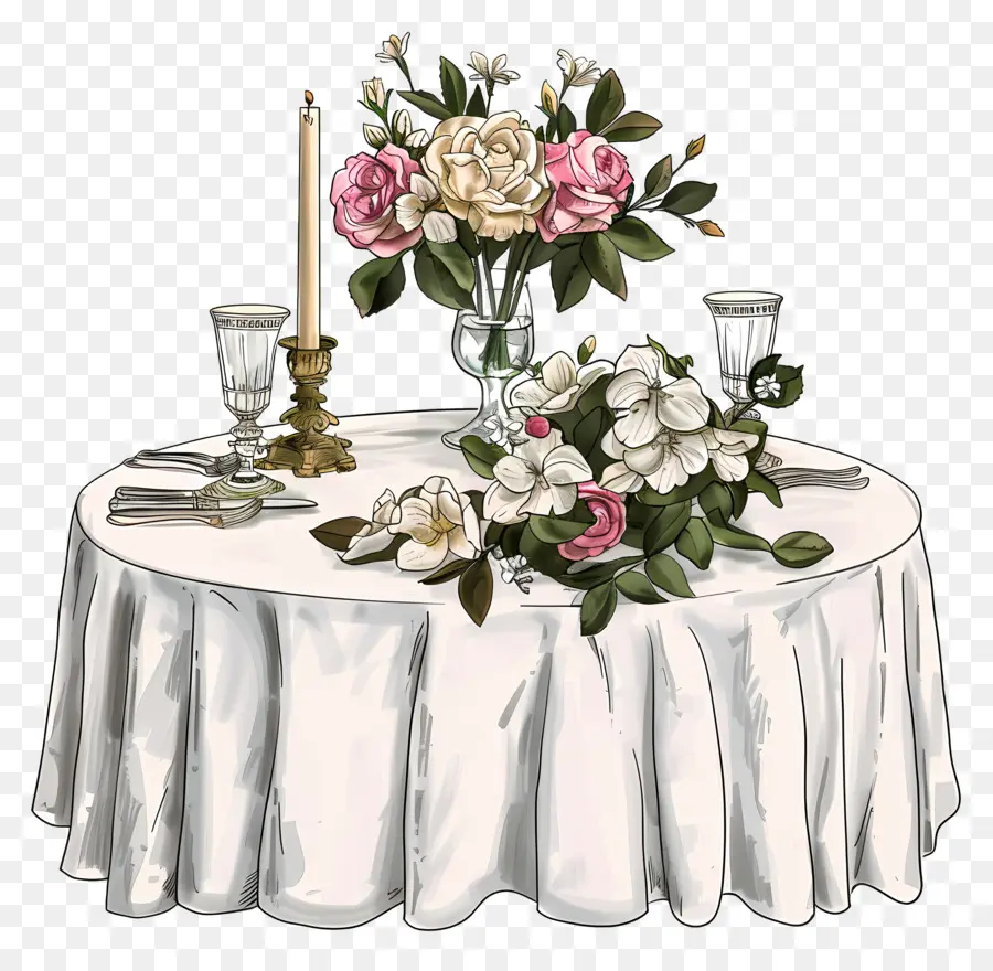 งานแต่งงานโต๊ะ，โต๊ะจัดฉาก PNG