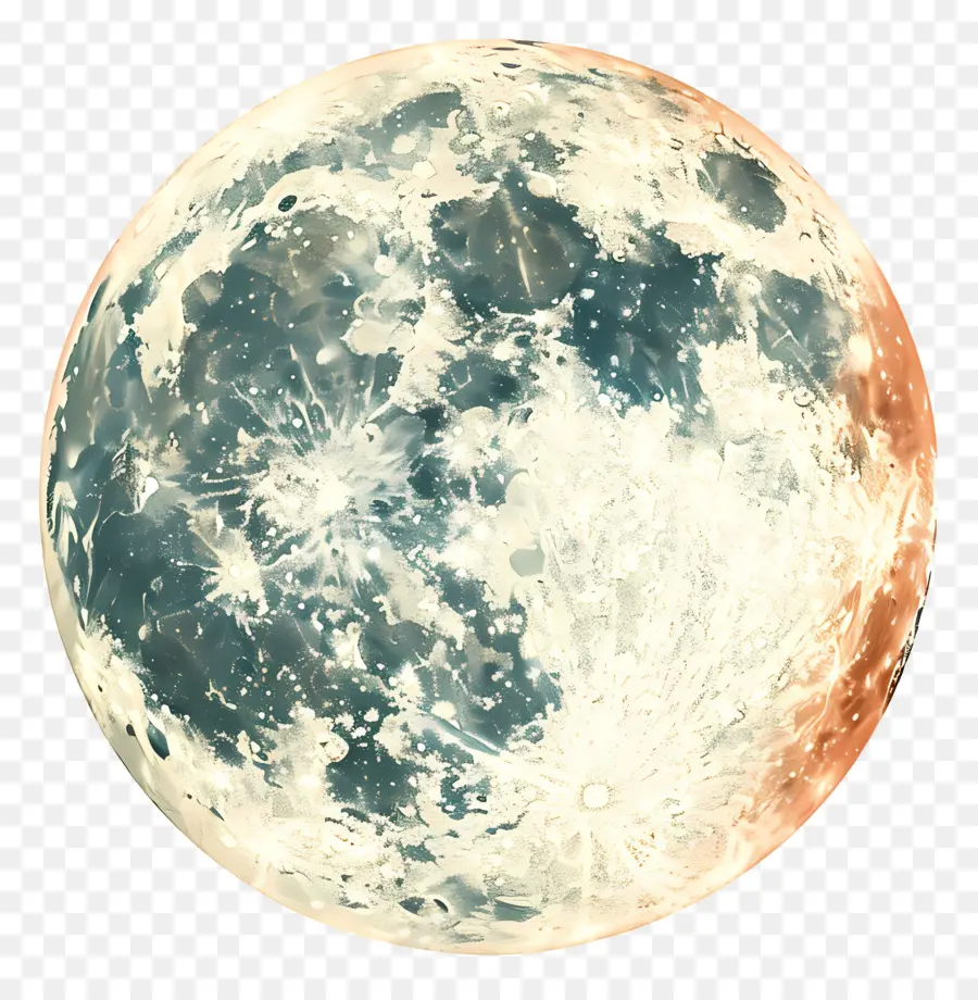 คืนพระจันทร์เต็มดวง，สีส้มดวงจันทร์ PNG