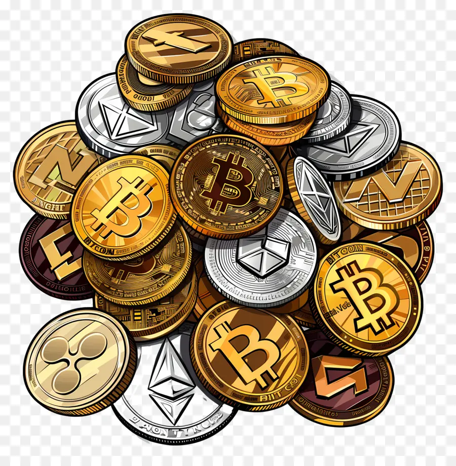 Bitcoin，ดิจิตอลสัญลักษณ์ของเงินตรา PNG