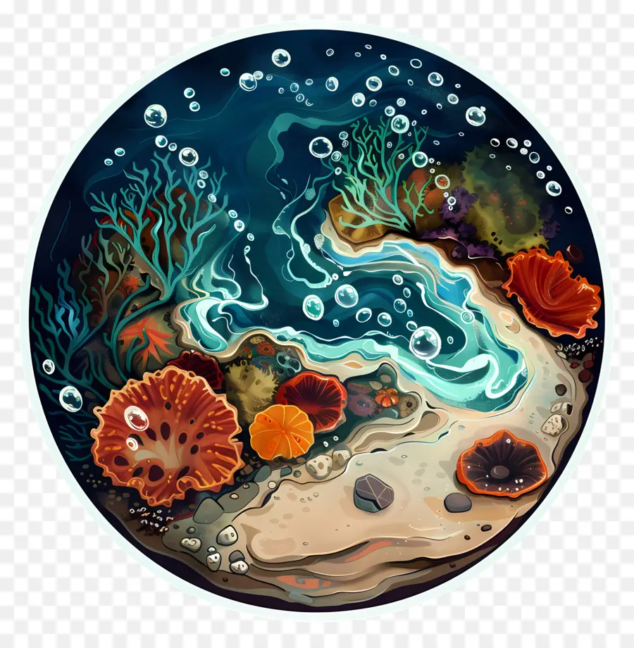 Tidepool，ฉากใต้น้ำ PNG