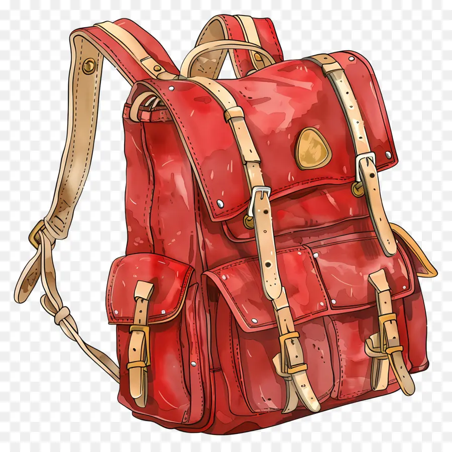 กระเป๋า，กระเป๋าสีแดง PNG