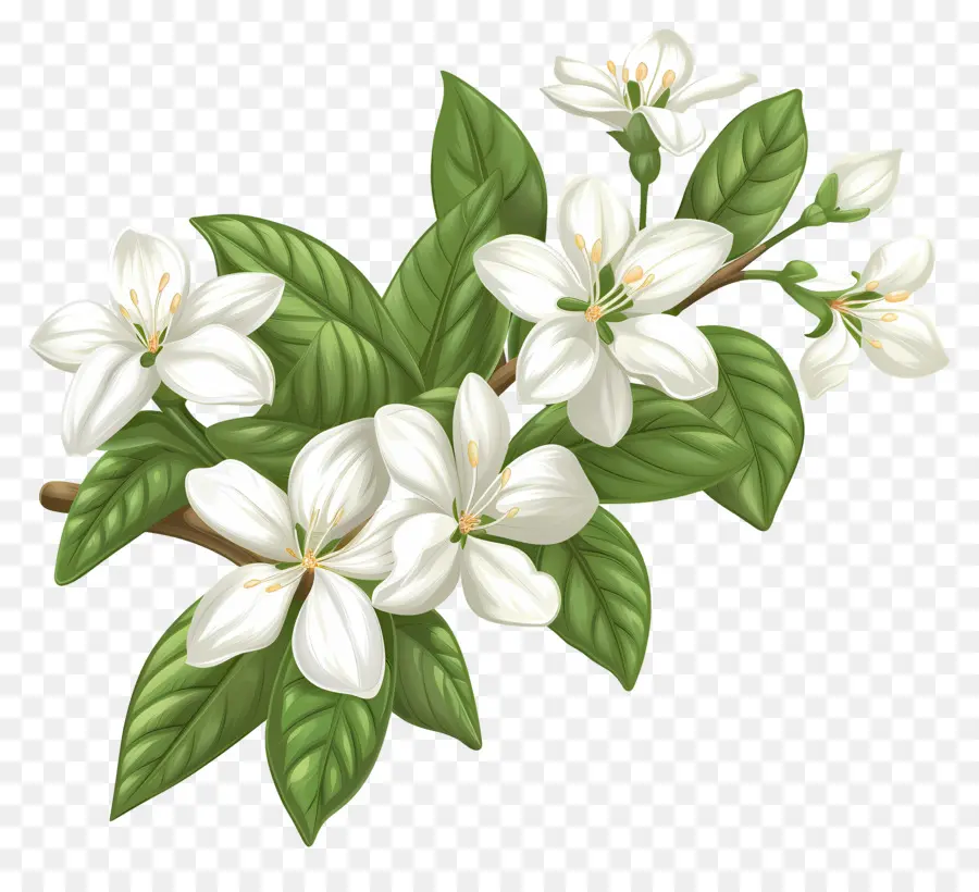 ดอกมะลิสีขาว，สีขาว Blossom PNG