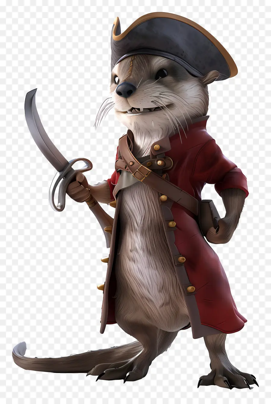 โจรสลัด，Pirate Otter PNG